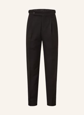 Brunello Cucinelli Kouřové Kalhoty Regular Fit S Hedvábím cs098 black