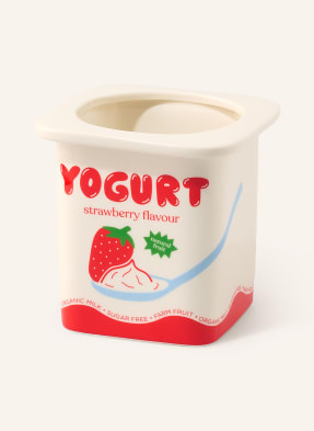 Fluid Market Váza Strawberry Yoghurt krémová / červená