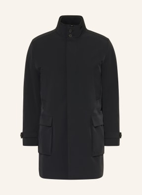 Reiss Parka Player S Odnímatelnou Kapucí černá