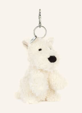 Jellycat Schlüssel- Und Taschenanhänger Munro Scottie Dog weiss