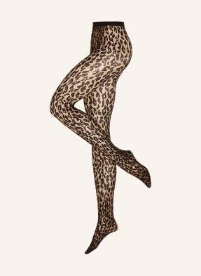 Wolford Jemné Punčocháče Josey 9952 umber/black