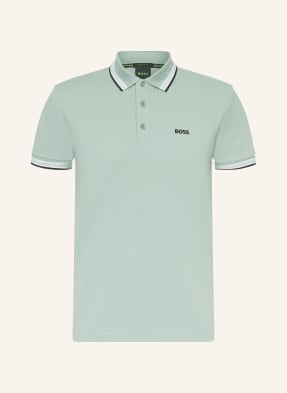 Boss Piqué-Poloshirt Paddy Curved Regular Fit gruen