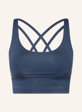Lululemon Sportovní Podprsenka Energy™ Longline tmavě modrá