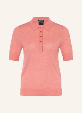 Boss Poloshirt Fidenka Aus Merinowolle rosa