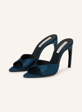 Victoria Beckham Mules Harlow petrolejová