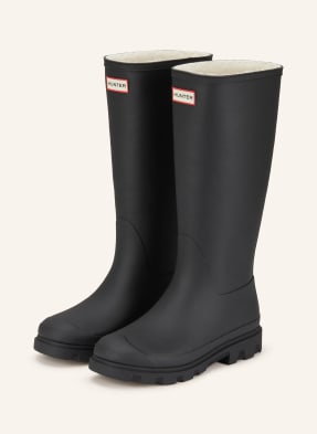 Hunter Boty Downpour Tall černá