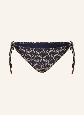 Vilebrequin Trojúhelníkové Bikiny Flore tmavě modrá / zlatá