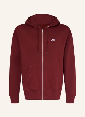 Nike Sweatjacke Club rot
