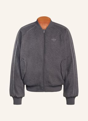 Adidas Originals Oboustranná Bunda tmavě šedá