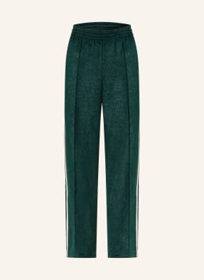 Adidas Originals Tepláky Mohair Firebird tmavě zelená / bílá