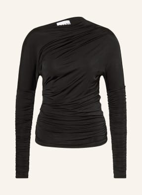 Ganni Longsleeve schwarz