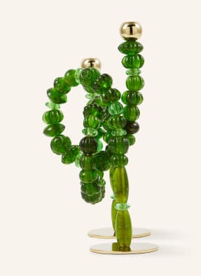 Polspotten Svíčky Beads zelená / zlatá