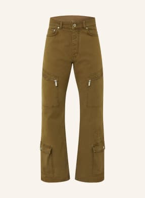 Off-White Cargové Kalhoty Gothic Regular Fit khaki