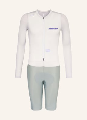 Maap Speedsuit Eclipse Pro Ls Race S Polstrovanou Vložkou světle šedá / tmavě šedá / fialová
