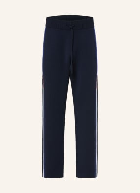 Drôle De Monsieur Pletené Kalhoty Le Pantalon Maille Drôle Z Merino Vlny tmavě modrá / tmavě modrá / bílá