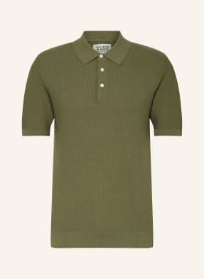 Scotch & Soda Pletené Polo Tričko olivová