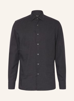 Zegna Košile Cashco Regular Fit tmavě šedá