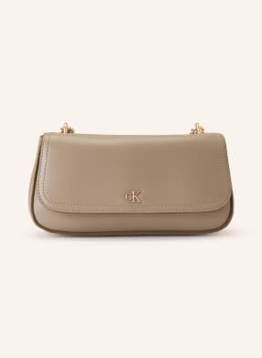 Calvin Klein Schultertasche Small beige