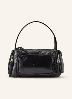 Calvin Klein Handtasche Pocket Shiny Small schwarz
