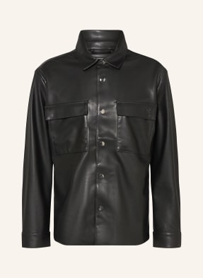 Calvin Klein Jeans Overjacket In Lederoptik schwarz
