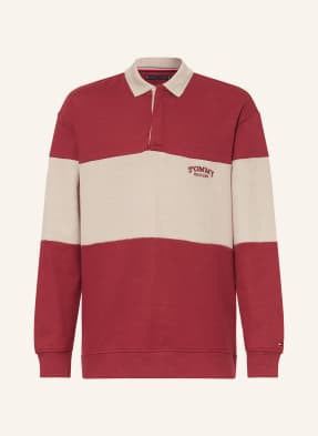 Tommy Hilfiger Piqué Polokošile tmavě červená / béžová