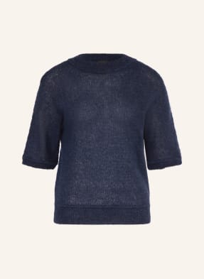 Boss Alpaka-Pullover Fancer Mit 3/4-Arm blau
