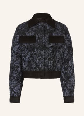 Boss Kastenjacke Jutala Im Materialmix schwarz