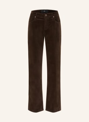 7 For All Mankind Samotové Kalhoty Calie Straight 21f velvet chocolate