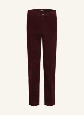 Fendi Manšestrové Kalhoty Regular Fit tmavě červená