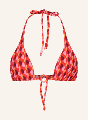 Seafolly Trojúhelníkové Bikiny Sorrento, Oboustranné červená / růžová / tmavě červená