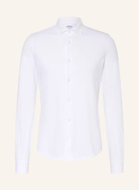 Fedeli Košile S Piké Vzorem Stelve Slim Fit bílá