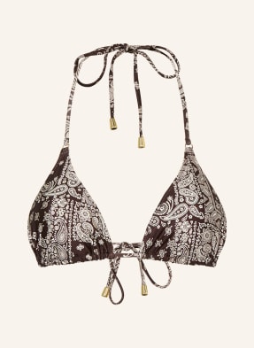Mrs & Hugs Triangel-Bikini-Top braun