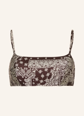 Mrs & Hugs Bustier-Bikini-Top braun