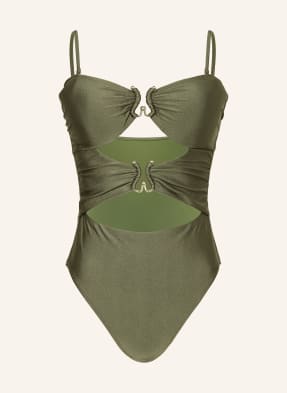 Mrs & Hugs Bandeau-Badeanzug Mit Cut-Outs gruen