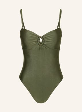 Mrs & Hugs Bandeau-Badeanzug Mit Cut-Outs gruen