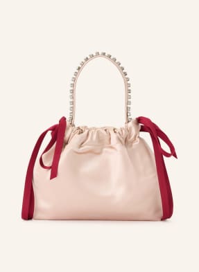 Jimmy Choo Handtasche Drawstring Mini Mit Schmucksteinen rot