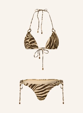 Zimmermann Trojúhelníkové Bikiny Wanderlust tmavě hnědá / světle hnědá