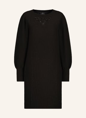 Monari Strickkleid Mit Glitzergarn Und Schmucksteinen schwarz