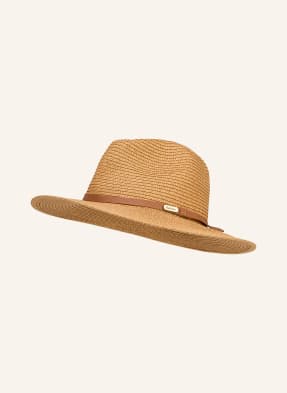 Barbour Slaměný Klobouk Evelyn růžová