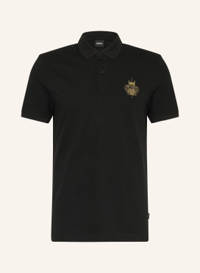 Boss Piqué-Poloshirt Qiang_Cny schwarz