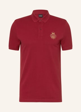 Boss Piqué-Poloshirt Qiang_Cny rot
