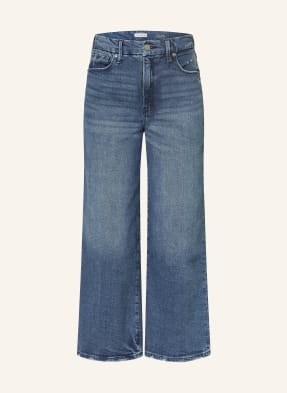 Good American Džínové Kalhoty Good Waist Cropped Palazzo 338 indigo