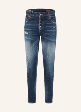 dsquared2 Zkrácené Džíny Teddy 470 navy blue