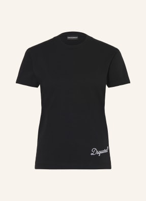 dsquared2 Tričko Signature Just Right Fit černá