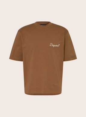 dsquared2 Tričko hnědá / krémová