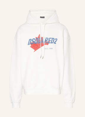 dsquared2 Mikina S Kapucí bílá / červená / modrá