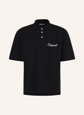 dsquared2 Jerseyové Polo Tričko černá