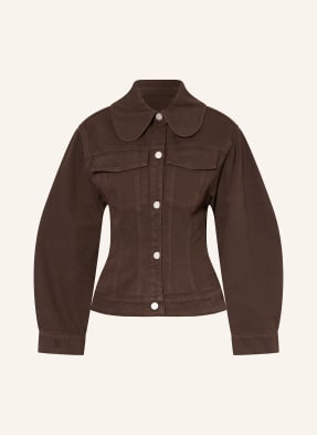 By Malene Birger Džínová Bunda Villies hnědá