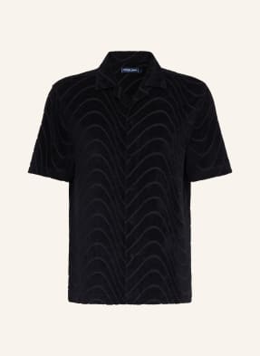 Frescobol Carioca Resortní Košile Roberto Comfort Fit Z Froté černá