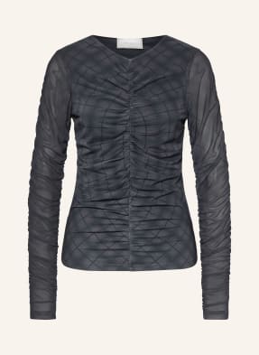 Neo Noir Longsleeve Bea Aus Mesh grau